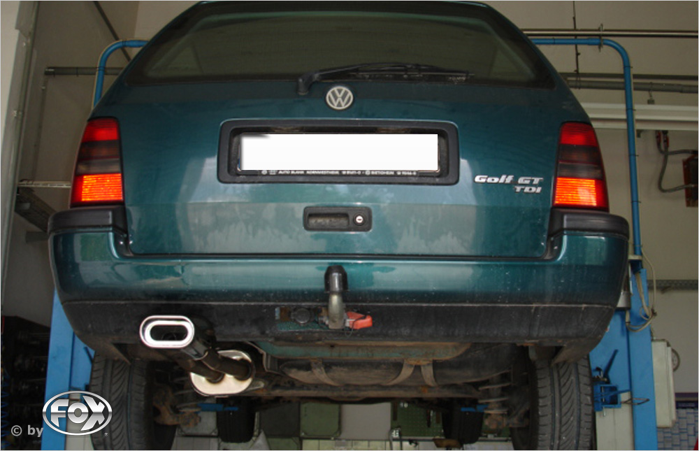 FOX VW Golf III Variant Endschalldämpfer - 135x80 Typ 53 FOX VW Golf III Variant Endschalldämpfer - 135x80 Typ 53