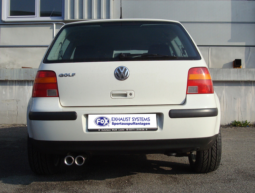 FOX VW Golf IV  Endschalldämpfer - 2x76 Typ 13