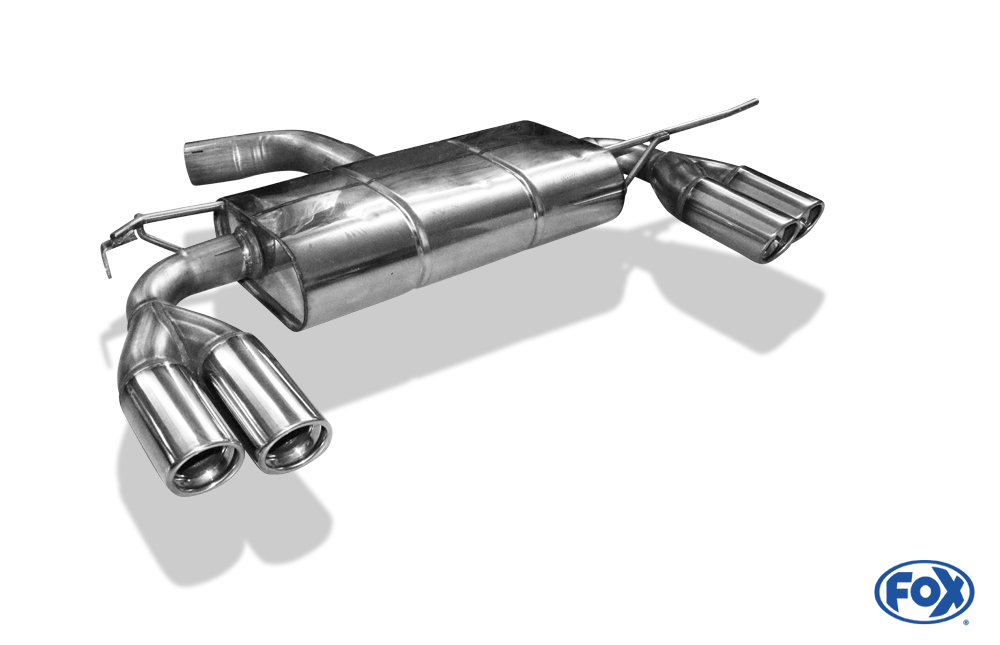 FOX VW Golf V GTI/ GTD  Endschalldämpfer Ausgang rechts/links  - 2x76 Typ 17 rechts/links