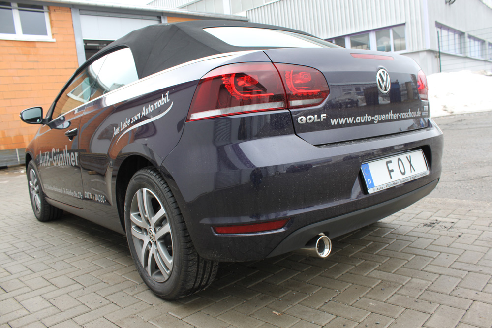 VW Golf VI Cabrio Endschalldämpfer - 1x90 Typ 13