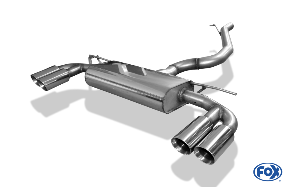 VW Golf VII 4-Motion Endschalldämpfer quer Ausgang rechts/links - 2x80 Typ 25 rechts/links