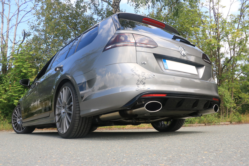 VW Golf VII Variant R - 4-Motion Endschalldämpfer rechts/links - 160x90 Typ 38 rechts/links VW Golf VII Variant R - 4-Motion Endschalldämpfer rechts/links - 160x90 Typ 38 rechts/links