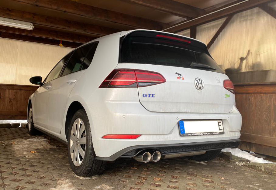 VW Golf VII - GTE Endschalldämpfer - 2x80 Typ 25 VW Golf VII - GTE Endschalldämpfer - 2x80 Typ 25