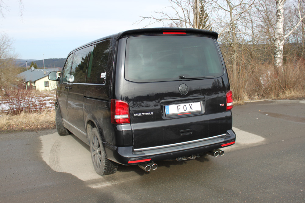 FOX VW Bus T5  Endschalldämpfer Ausgang rechts/links - 2x80 Typ 13 rechts/links