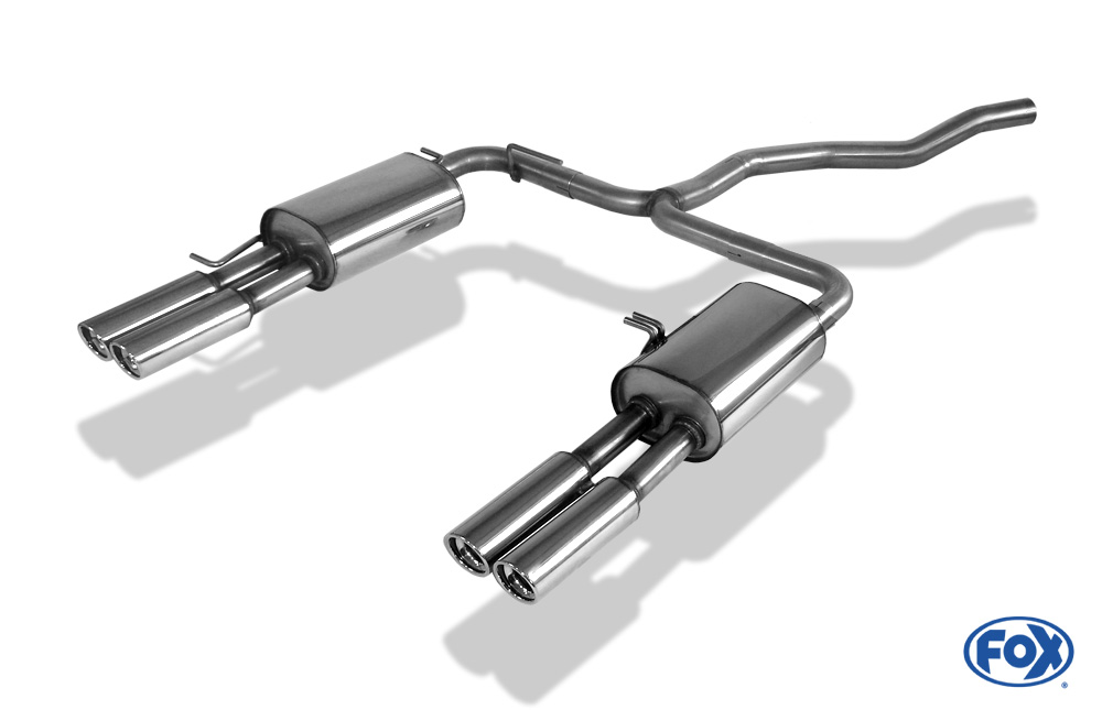 FOX VW Bus T5  Endschalldämpfer Ausgang rechts/links - 2x80 Typ 13 rechts/links