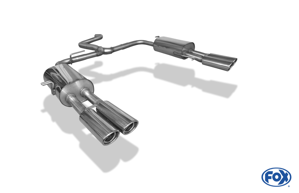 VW Bus T5/ T6 4motion Endschalldämpfer Ausgang rechts/links - 2x88x74 Typ 32 rechts/links