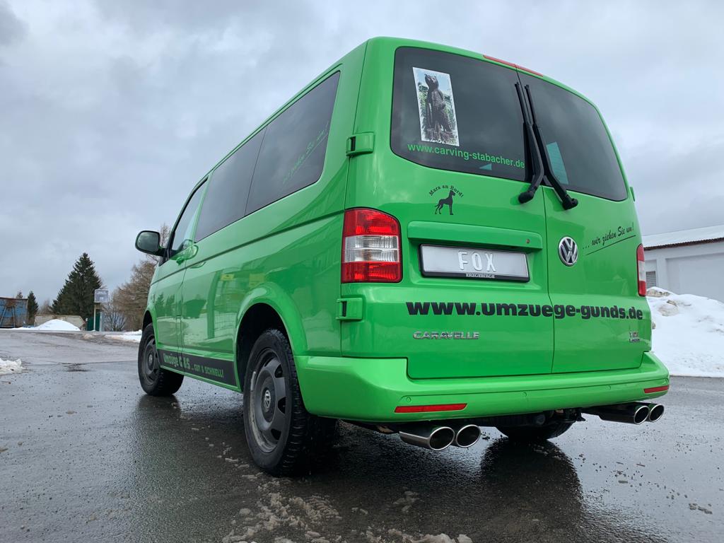 VW Bus T5/ T6 4motion Endschalldämpfer Ausgang rechts/links - 2x115x85 Typ 32 rechts/links