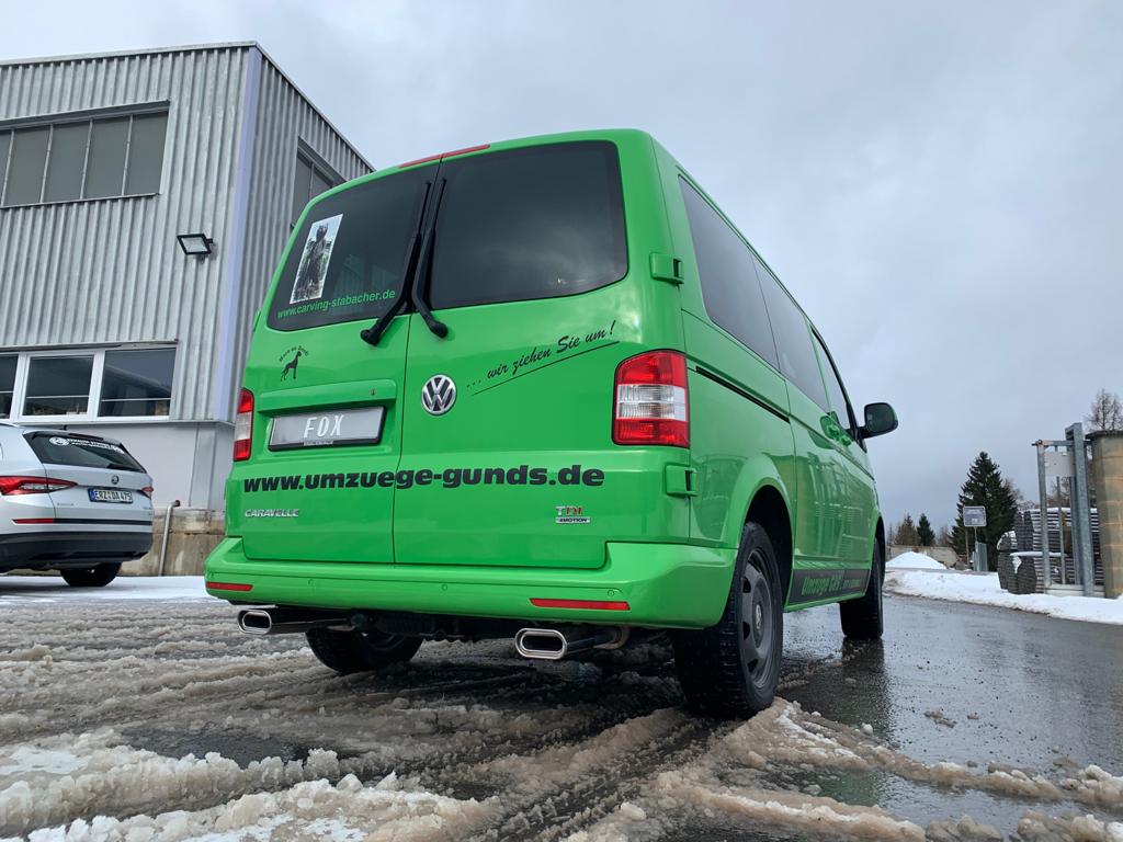 VW Bus T5/ T6 4motion Endschalldämpfer Ausgang rechts/links - 160x80 Typ 53 rechts/links