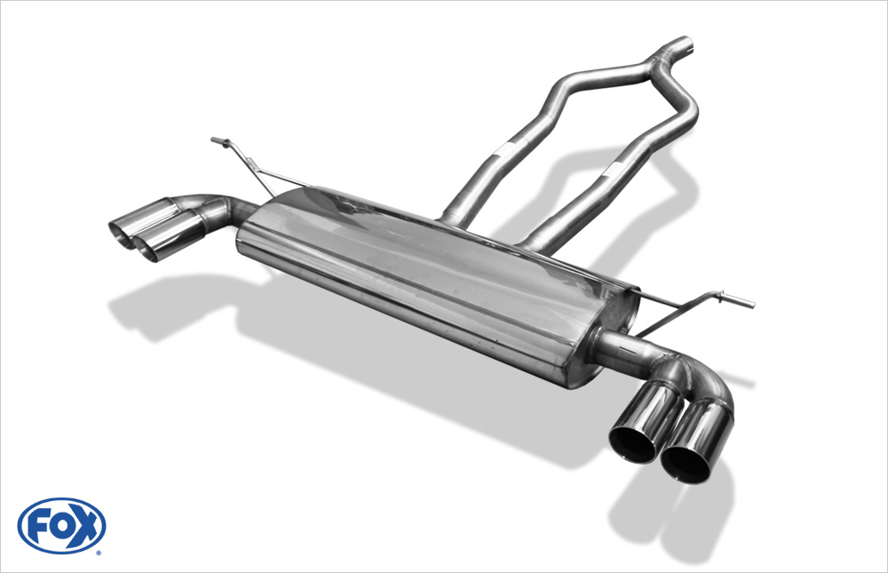 VW Touareg Typ 7L FOX Endschalldämpfer Ausgang rechts/links - 2x80