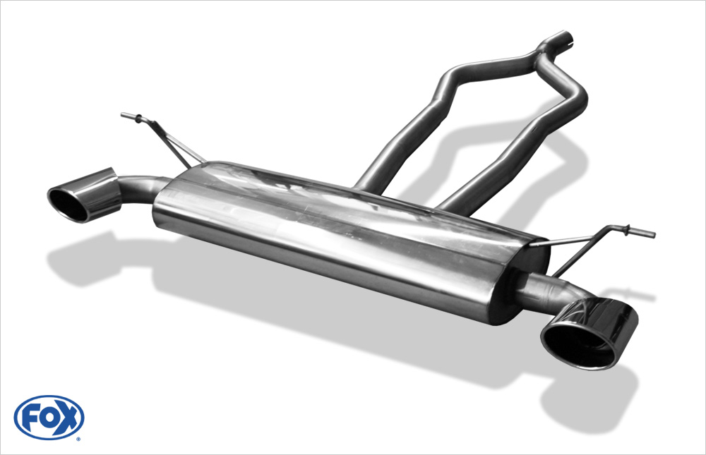 VW Touareg Typ 7L FOX Endschalldämpfer Ausgang rechts/links - 140x90 