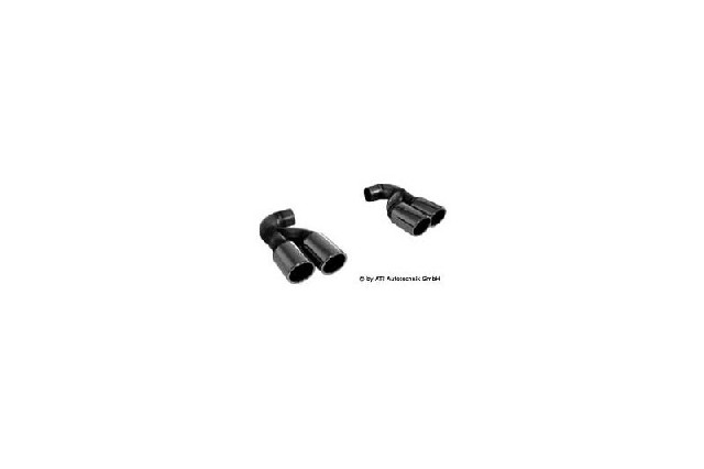 FOX VW Touareg Typ 7L  Endrohrpaar zum Anstecken - 2x90 Typ 16 rechts/links