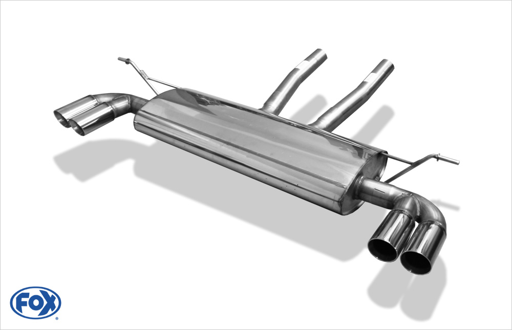 VW Touareg Typ 7L Endschalldämpfer Ausgang rechts/links - 2x80 Typ 25 rechts/links - Rohrdurchmesser: 70mm