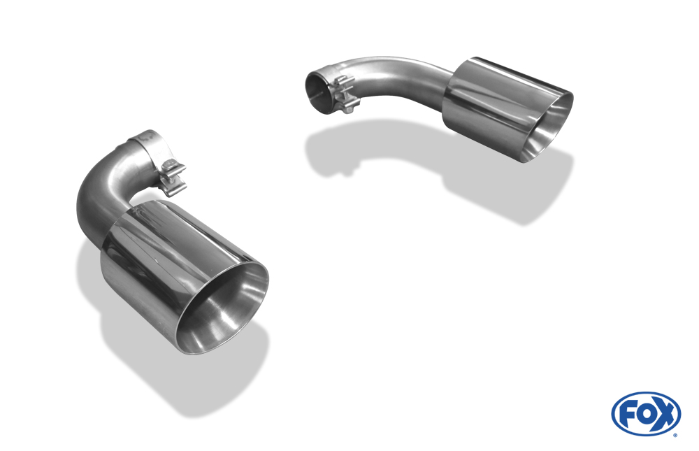 VW Touareg Typ 7P Endrohrpaar zum Anstecken für den originalen Endschalldämpfer - 1x125 Typ 25 rechts/links