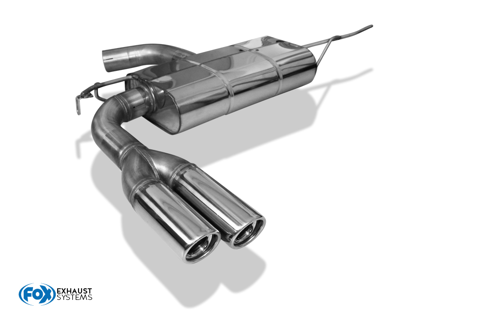 VW EOS - 1F Endschalldämpfer einseitig - 2x76 Typ 17