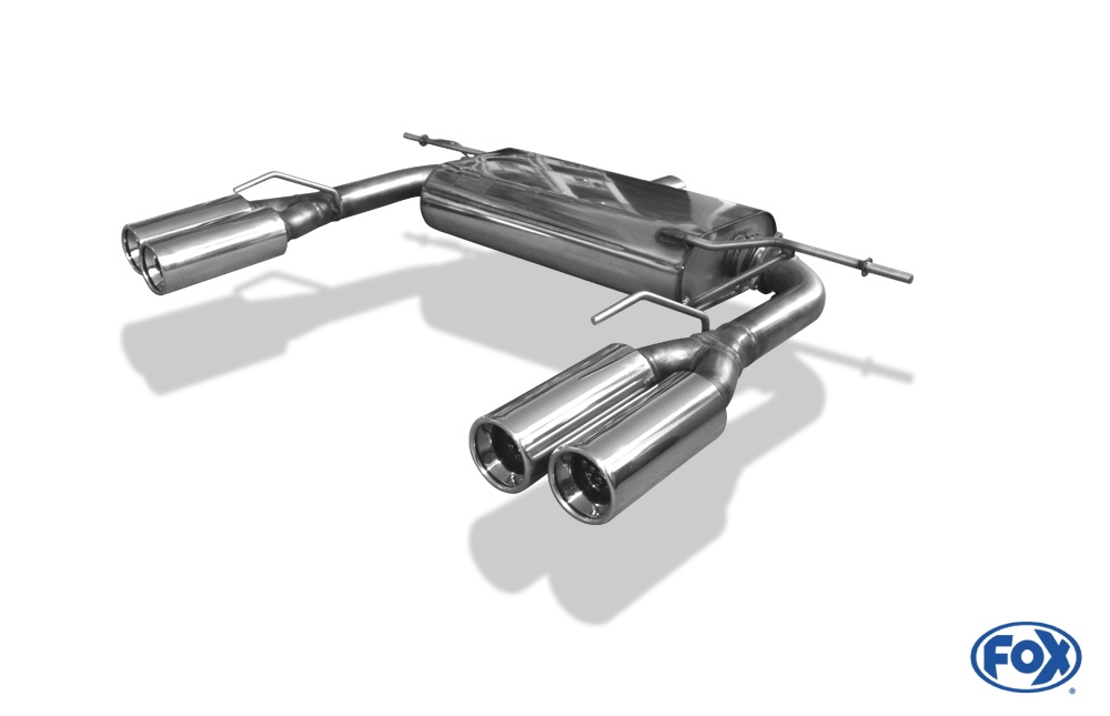 FOX VW Eos V6  Endschalldämpfer Ausgang rechts/links - 2x80 Typ 13 rechts/links