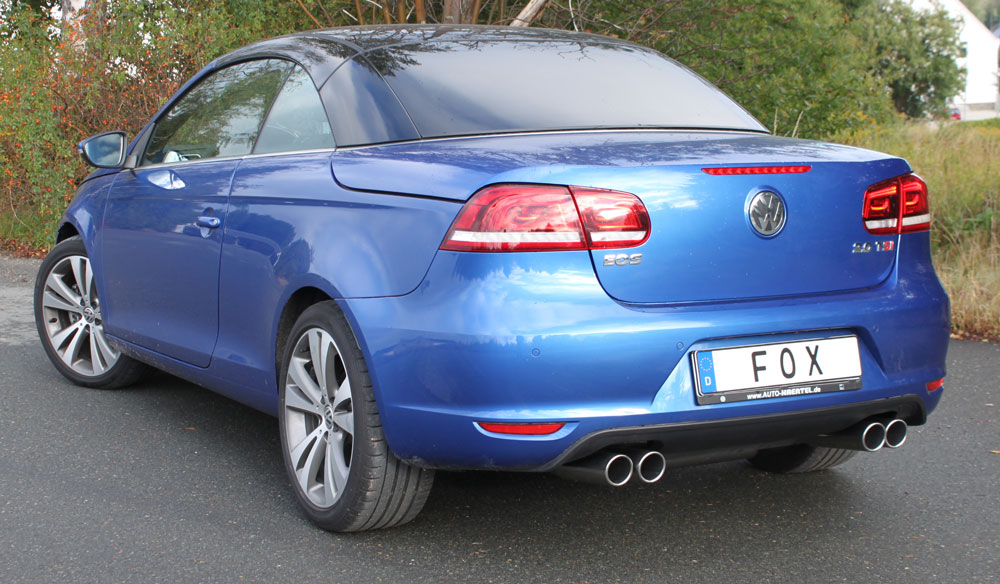 VW Eos 1F - Facelift - 1,4l Endschalldämpfer rechts/links - 2x80 Typ 16 rechts/links