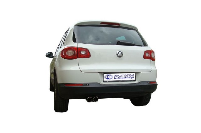FOX VW Tiguan  Endschalldämpfer - 2x80 Typ 17
