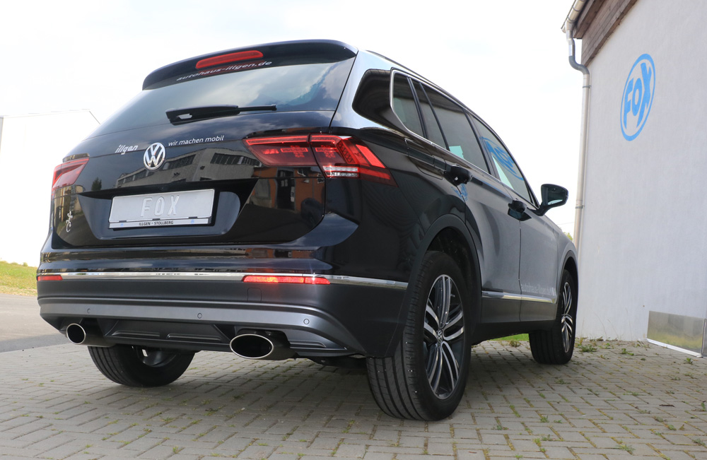 VW Tiguan II Benzin - 4motion Endschalldämpfer Ausgang rechts/links - 160x90 Typ 38 rechts/links