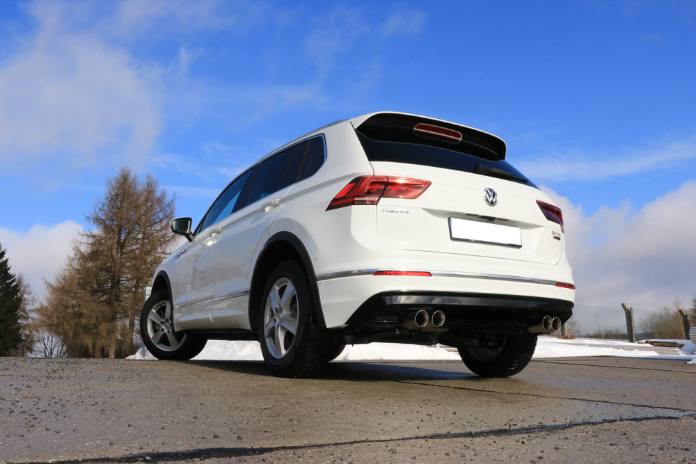 VW Tiguan II Diesel - 4motion Endschalldämpfer quer - 2x80 Typ 25 rechts/links